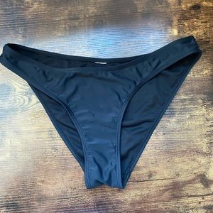 High Leg Black Bikini Bottoms